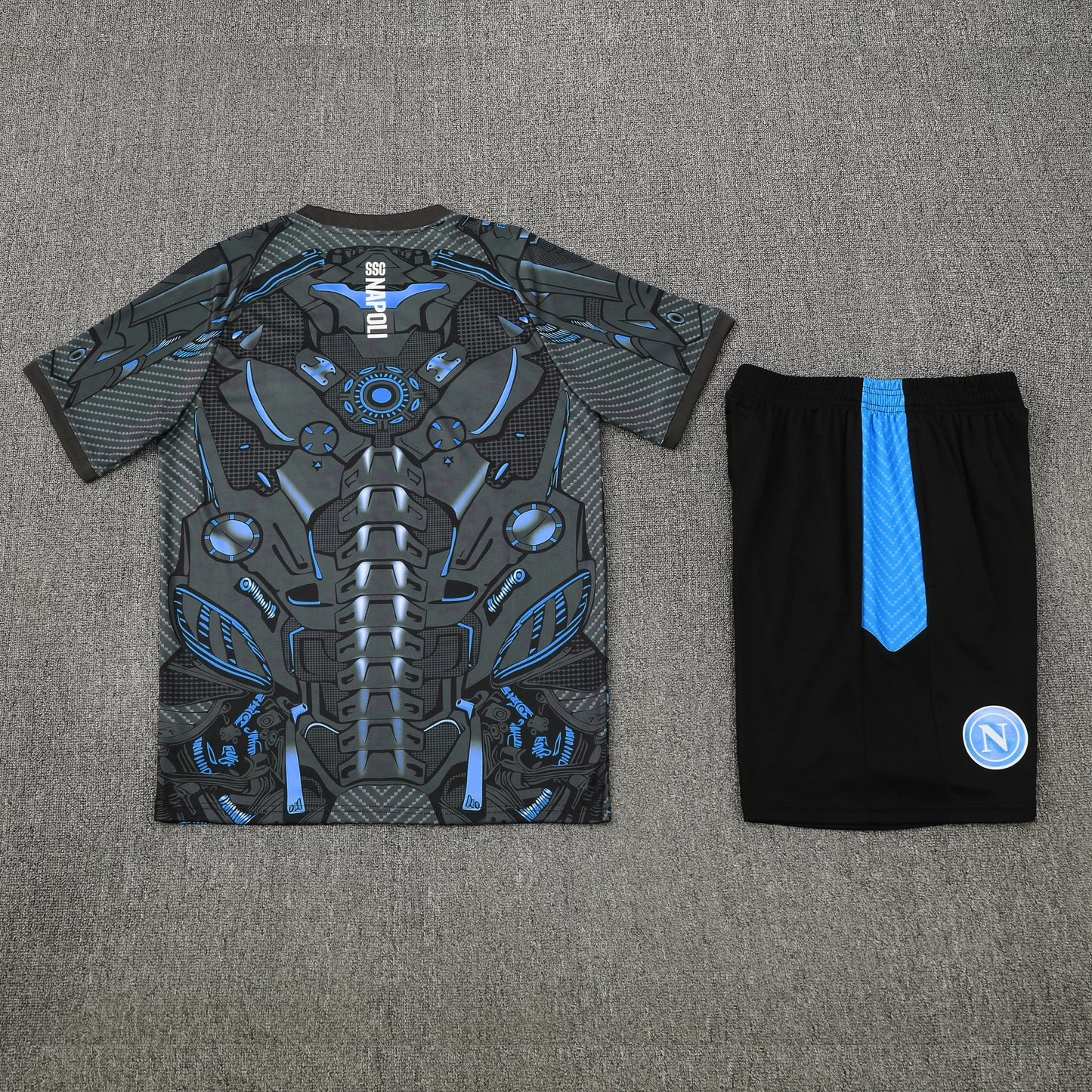 Napoli Shorts Set-Grey and Black