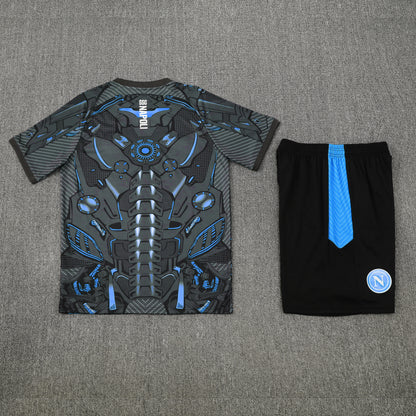 Napoli Shorts Set-Grey and Black
