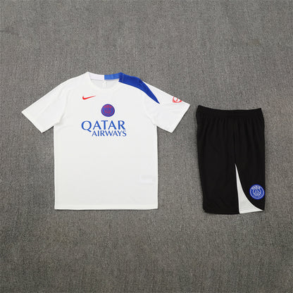 PSG Shorts Set-White and Black