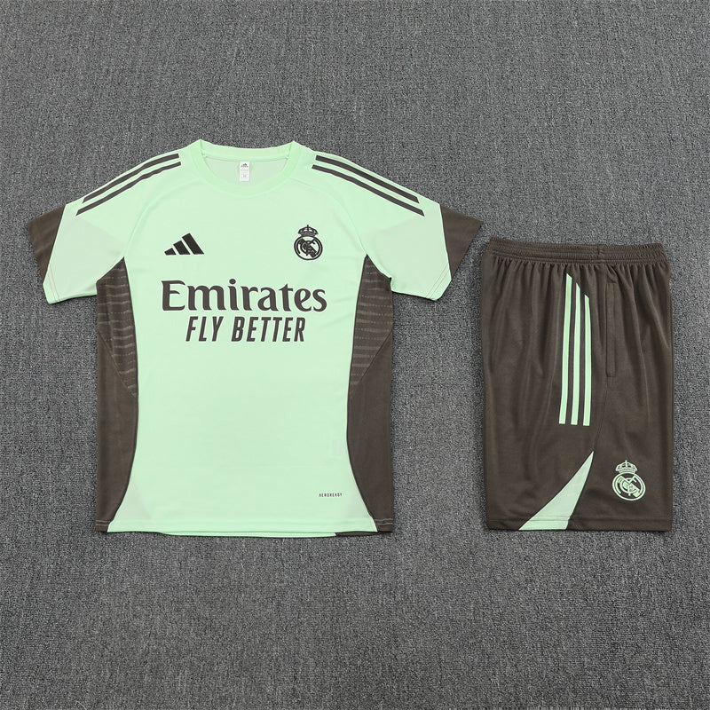 Real Madrid Shorts Set-Light Green and Brown