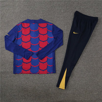 Barcelona Tracksuit-Red, Blue and Black