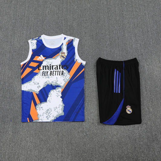 Real Madrid Vest Set-White, Blue and Black