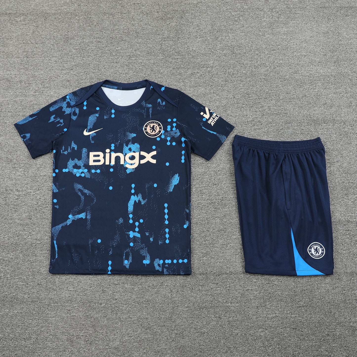 Chelsea Shorts Set-Blue and Navy Blue