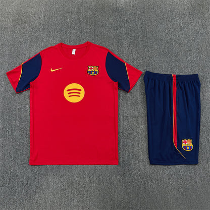 Barcelona Shorts Set-Red and Navy Blue