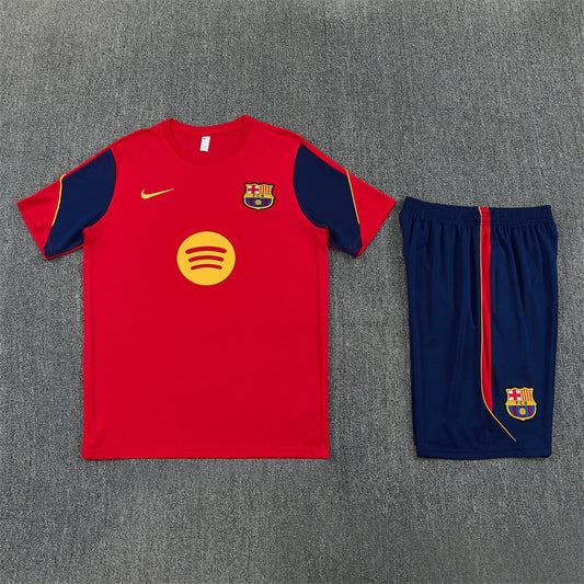 Barcelona Shorts Set-Red and Navy Blue