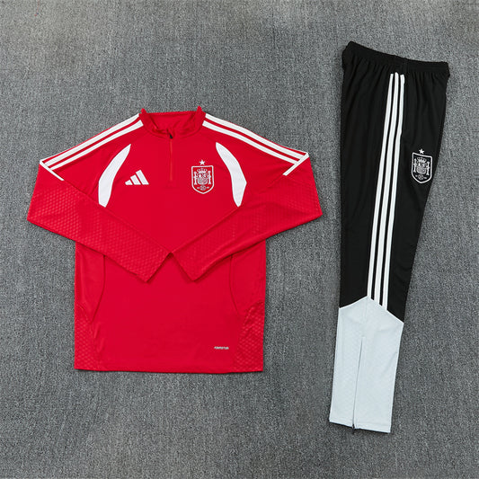 Spain Tracksuit-Red and Black