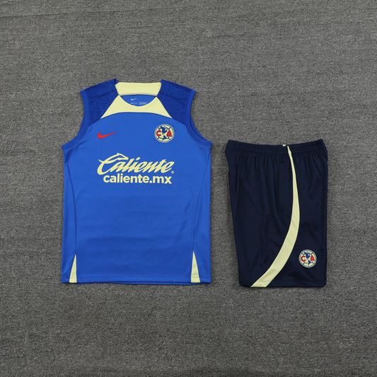 Club America Vest Set-Blue and Navy Blue