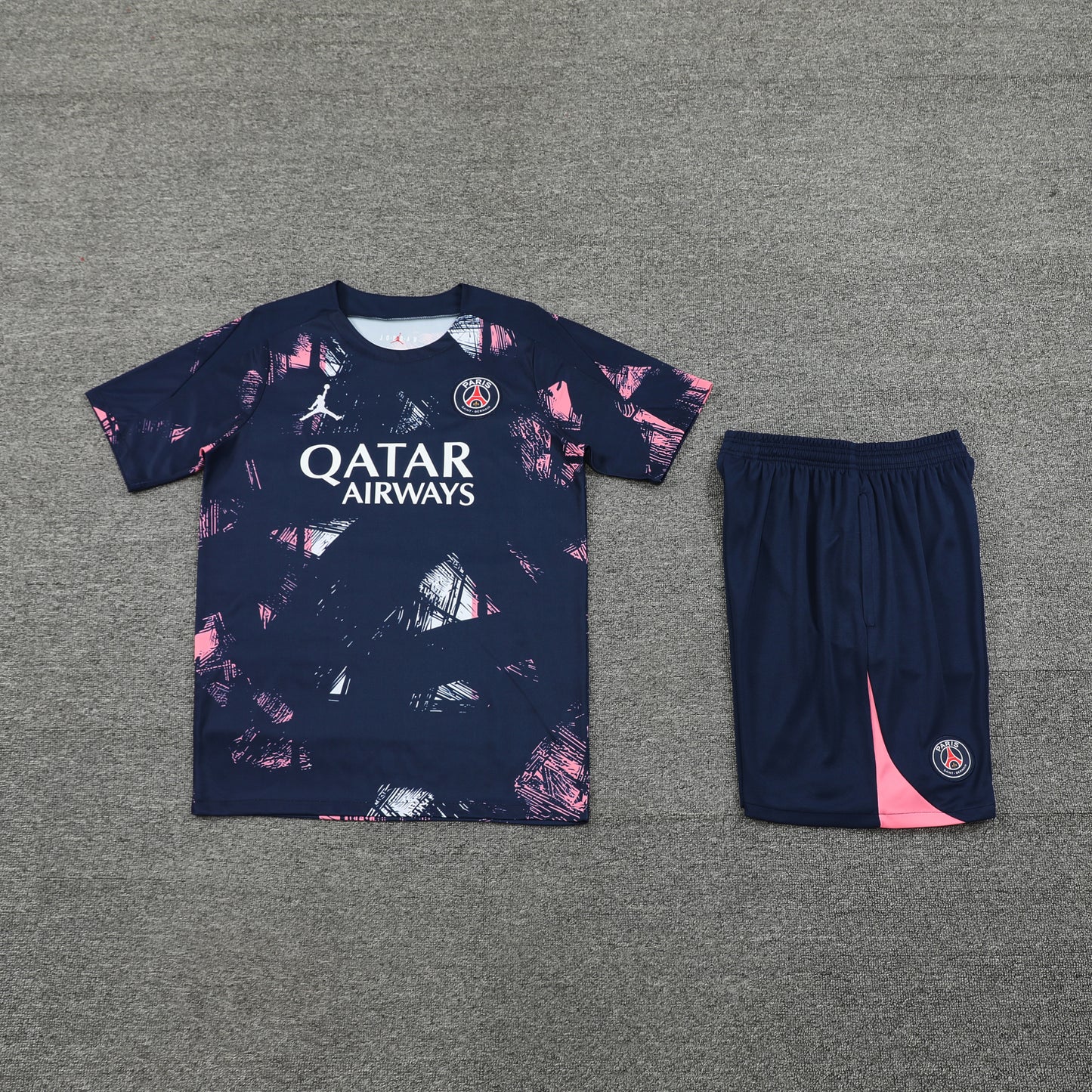PSG Shorts Set-Navy Blue and Pink