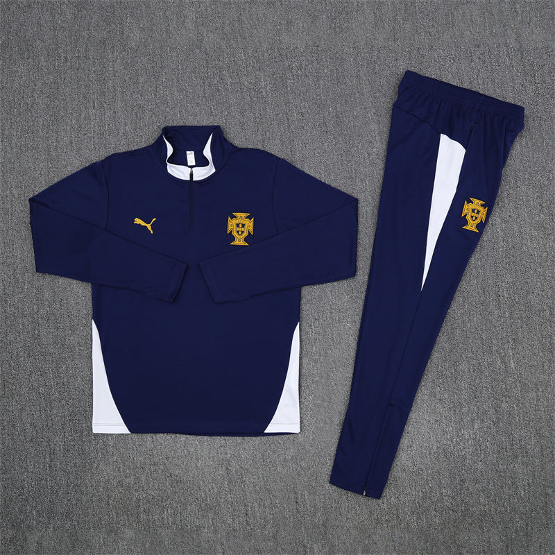 Portugal Tracksuit-Navy Blue and White