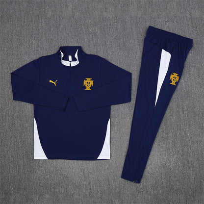 Portugal Tracksuit-Navy Blue and White