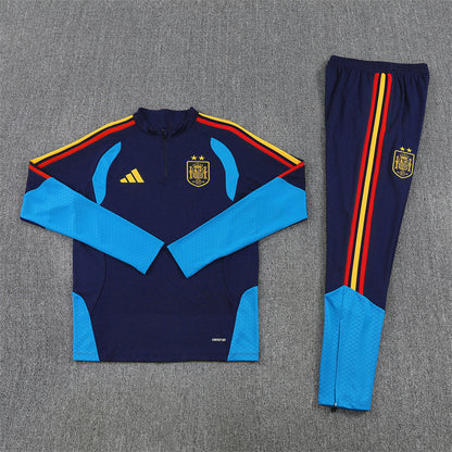 Spain Tracksuit-Navy Blue and Light Blue