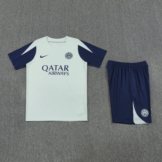 Inter Milan Shorts Set-Grey and Blue