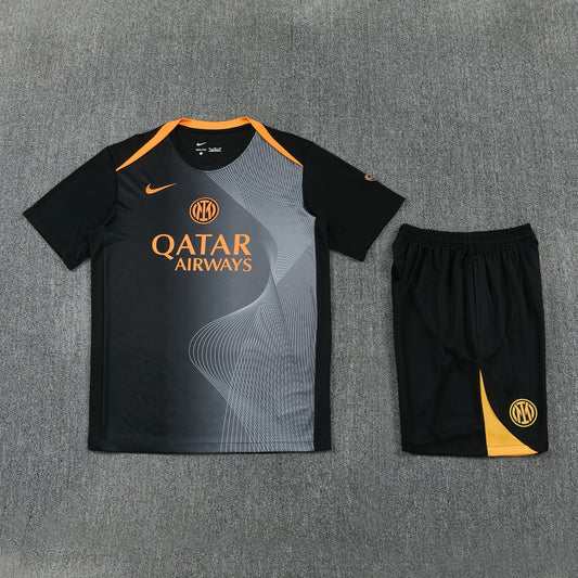 Inter Milan Shorts Set-Grey and Black