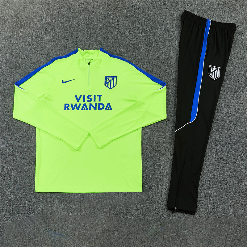 Atletico Madrid Tracksuit-Green and Black