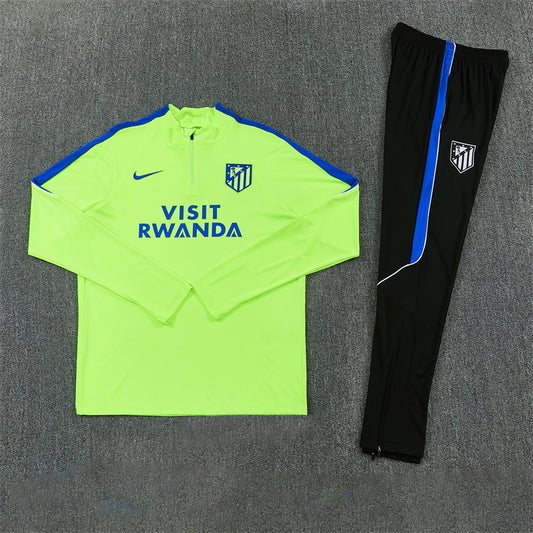 Atletico Madrid Tracksuit-Green and Black