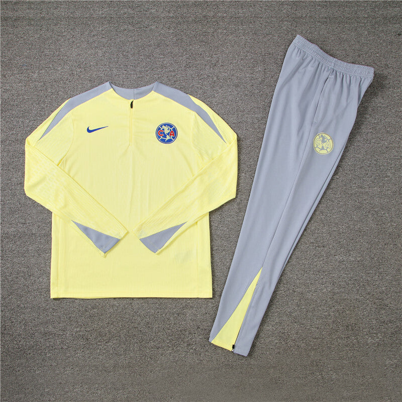 Club America Tracksuit-Yellow and Grey