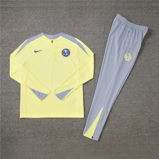 Club America Tracksuit-Yellow and Grey