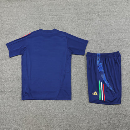 Italy Shorts Set-Navy Blue