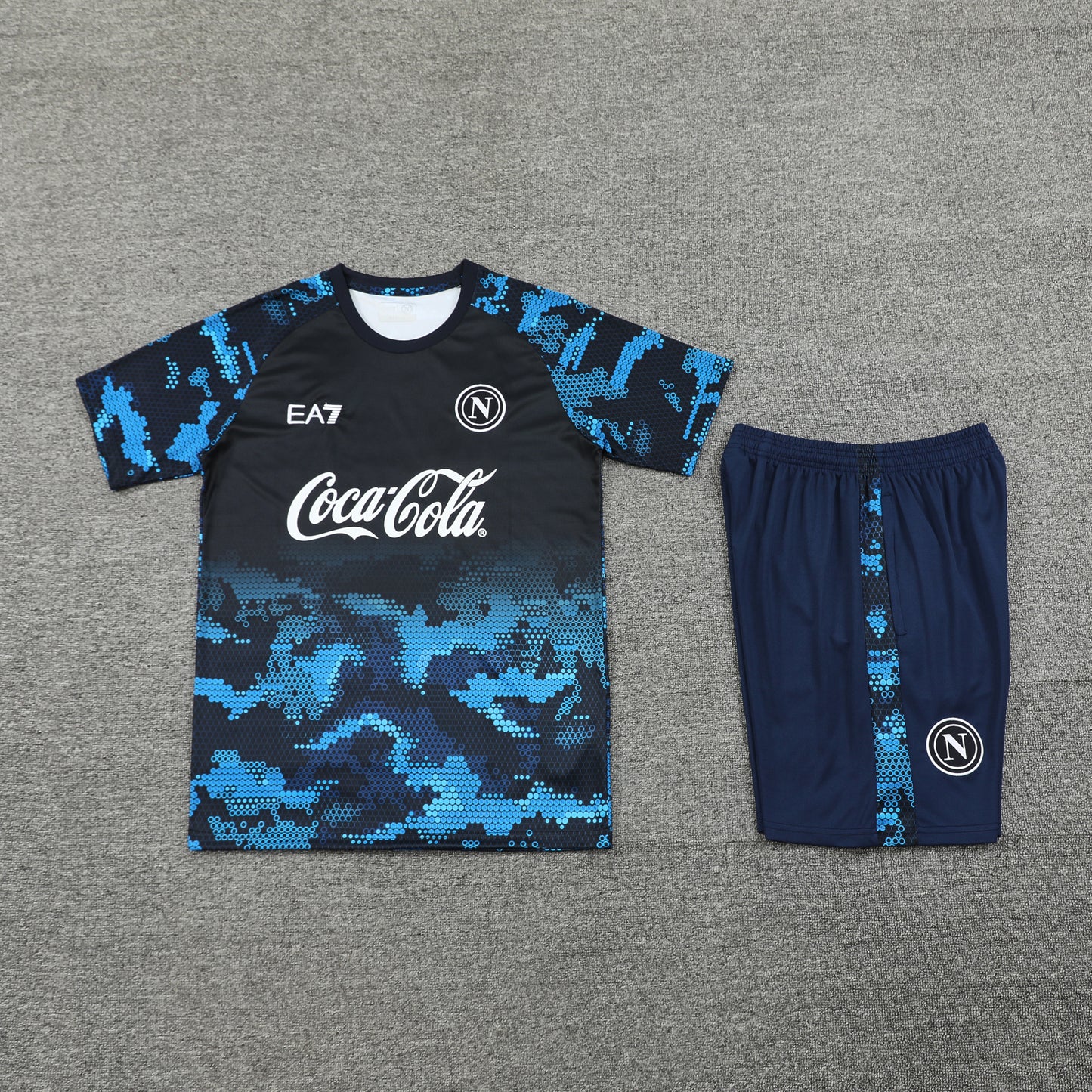 Napoli Shorts Set-Blue and Black