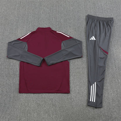 Arsenal Tracksuit-Maroon and Grey