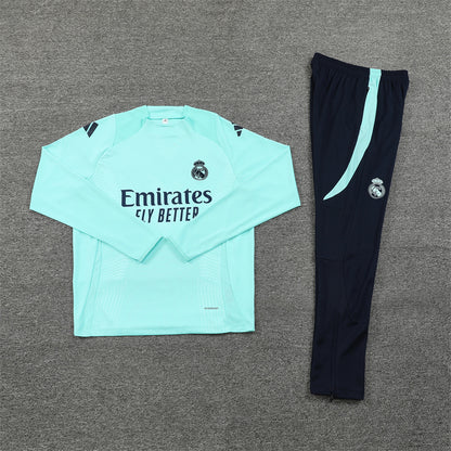 Real Madrid Tracksuit-Light Blue and Black