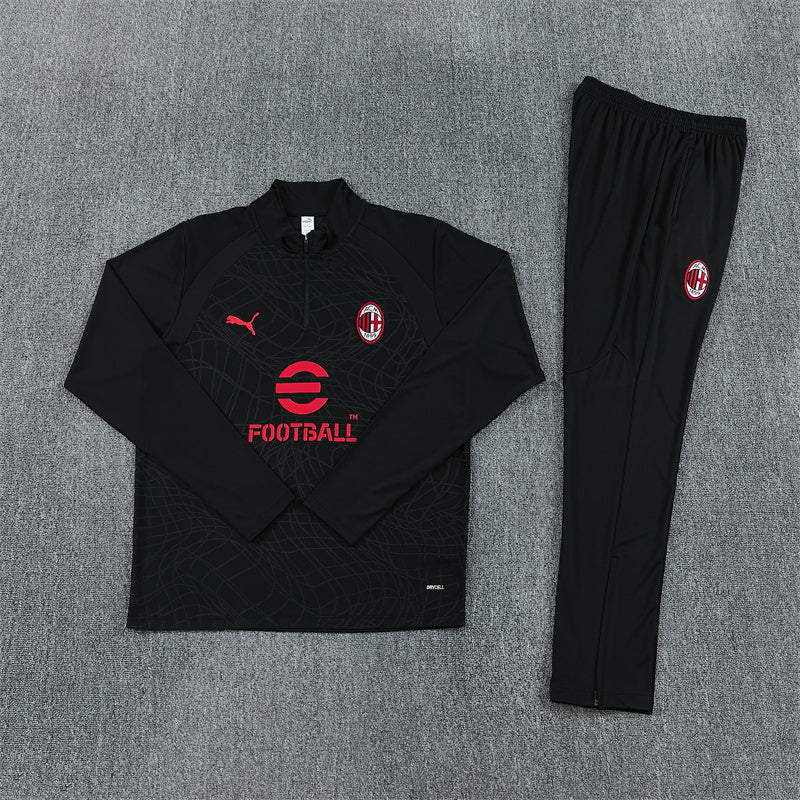 AC Milan Tracksuit-Black