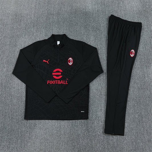 AC Milan Tracksuit-Black