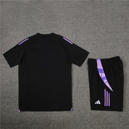 Germany Shorts Set-Black and Purple