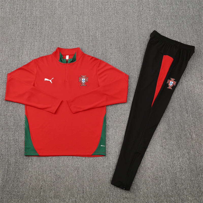 Portugal Tracksuit-Red and Black
