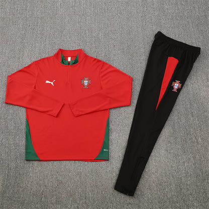 Portugal Tracksuit-Red and Black
