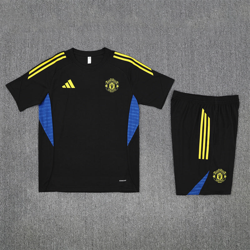 Manchester United Shorts Set-Black and Yellow