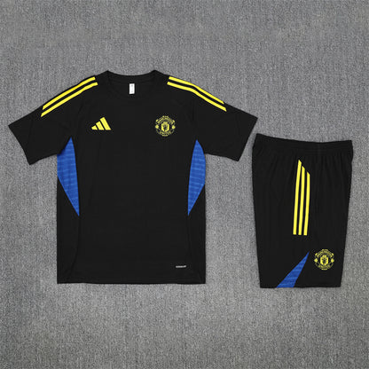 Manchester United Shorts Set-Black and Yellow
