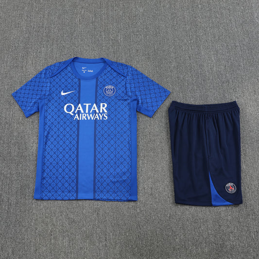 PSG Shorts Set-Blue and Dark Blue