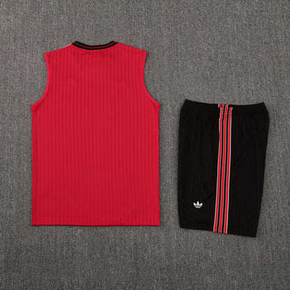 Flamengo Vest Set-Red and Black