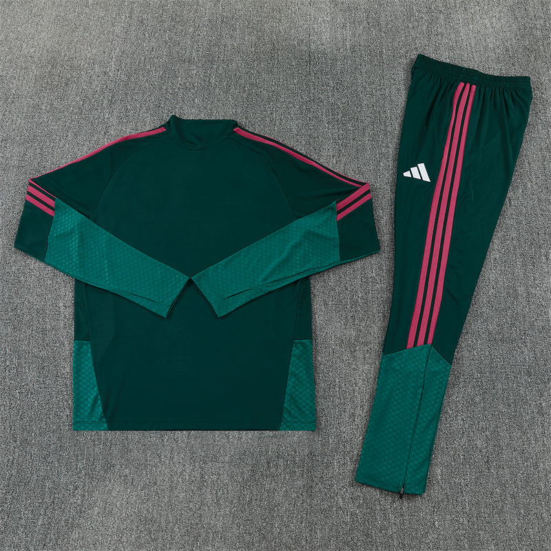 Real Madrid Tracksuit-Dark Green