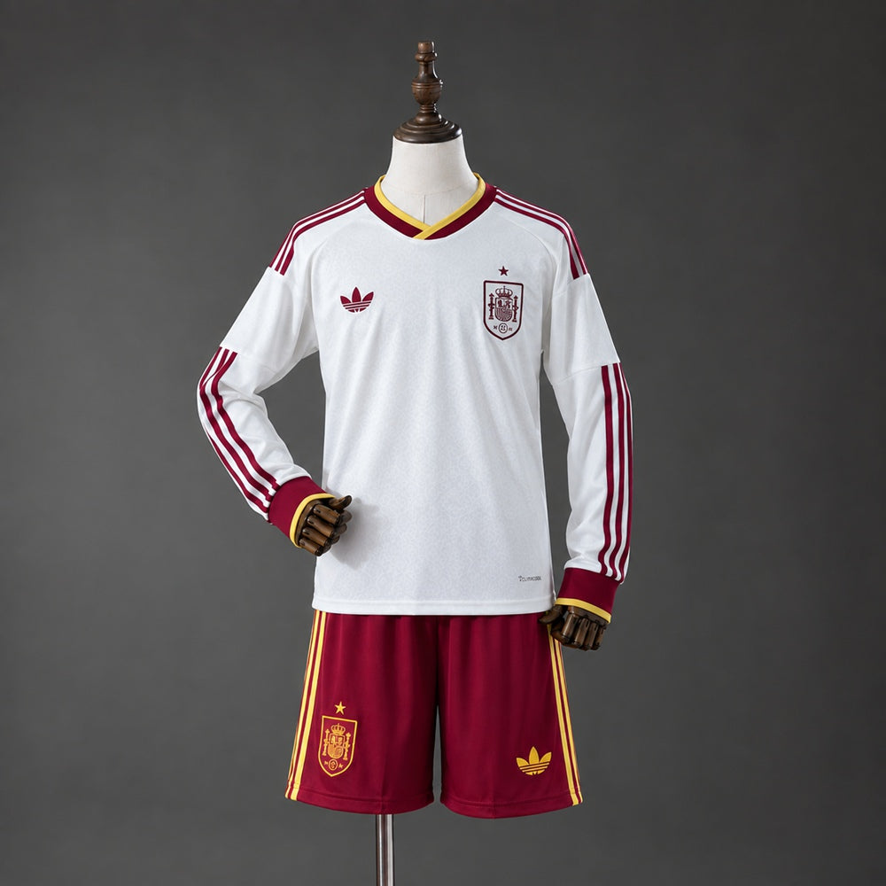 Spain 2026 Away Long-Sleeve Kids Kit