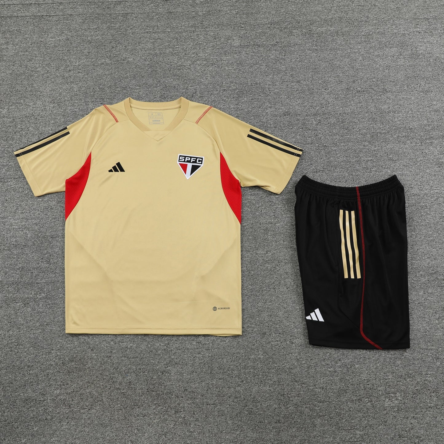 Sao Paulo FC Shorts Set-Cream and Black
