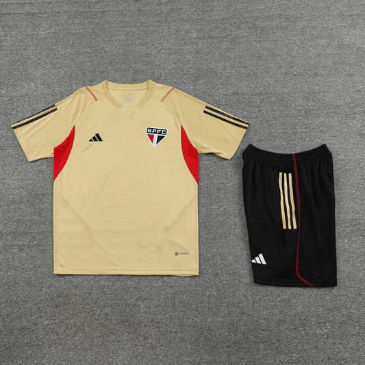Sao Paulo FC Shorts Set-Cream and Black