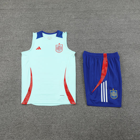 Spain Vest Set-Light Blue and Dark Blue