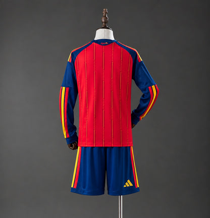 Spain 2026 Home Long-Sleeve Kids Kit