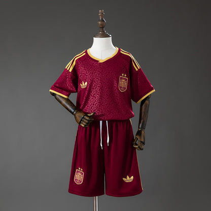Spain 2026 2 Stars Special Edition Kids Kit - Maroon