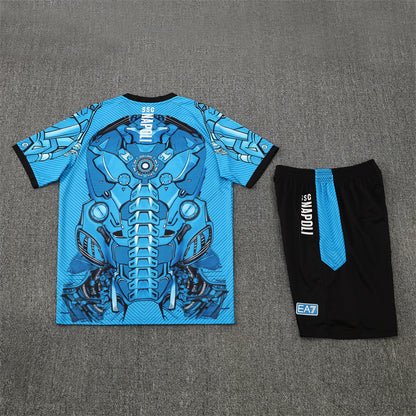 Napoli Shorts Set-Blue and Black