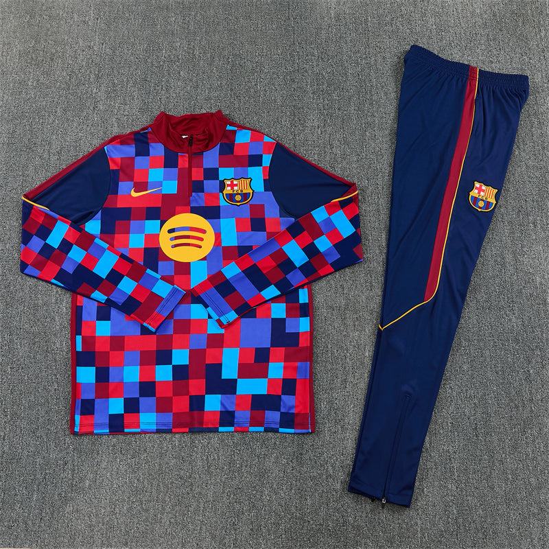Barcelona Tracksuit-Red and Blue