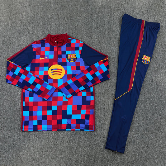 Barcelona Tracksuit-Red and Blue