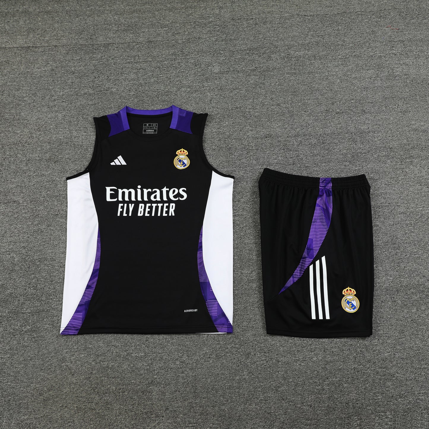 Real Madrid Vest Set-Black and White