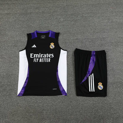 Real Madrid Vest Set-Black and White