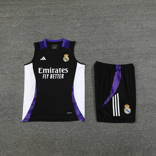 Real Madrid Vest Set-Black and White