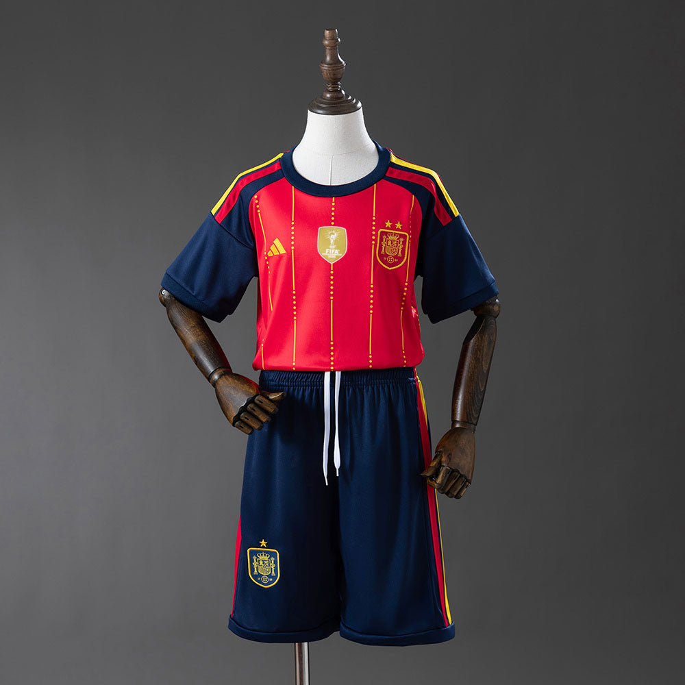 Spain 2026 Home 2-Star Champion Edition Kids Kit