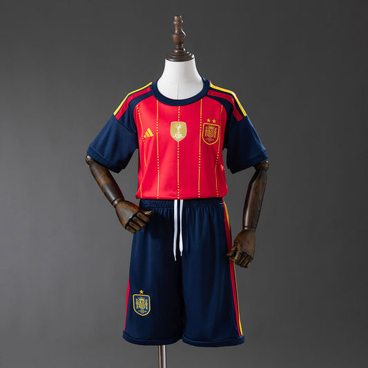 Spain 2026 Home 2-Star Champion Edition Kids Kit