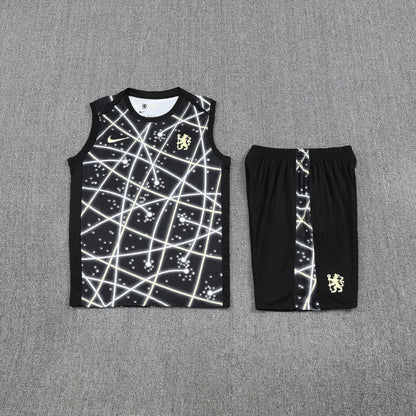 Chelsea Vest Set-Black